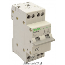 Przełącznik wyboru zasilania na szynę 2P 16A - elektrycznie24.pl