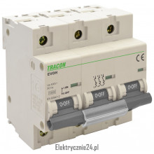 Wyłącznik nadprądowy, bezpiecznik wysokiejmocy, 3p C63 - elektrycznie24.pl
